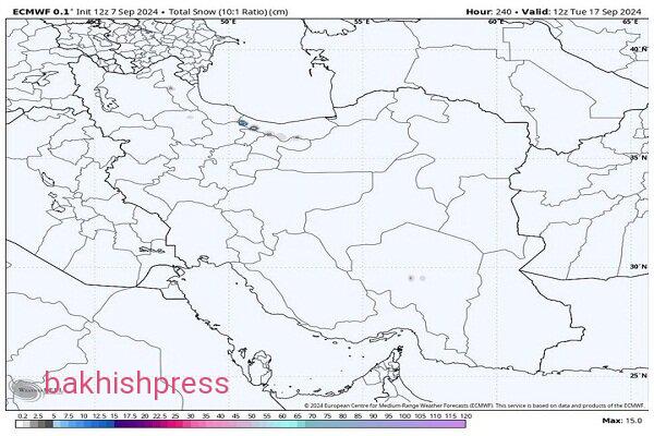 ورود نخستین سامانه بارش برف در هفته آینده