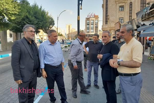 ساماندهی پیاده راه ارک با نصب مبلمان شهری و جداره سازی مسیر