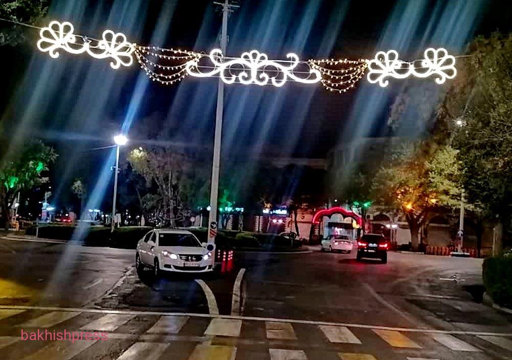 نصب سازه های نوری، برفراز خیابان امام خمینی(ره)