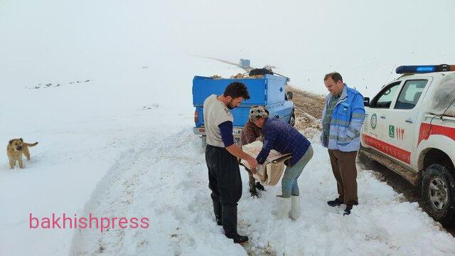 امدادرسانی به عشایر گرفتار در مناطق برفی کلیبر
