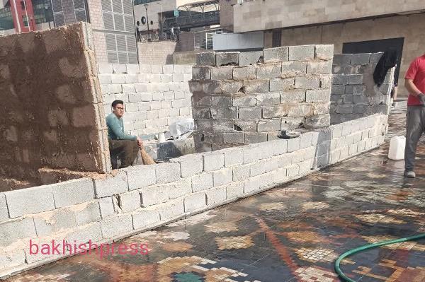 استفاده از کفپوشهای فومی در زیر سازه موقت میدان شهید بهشتی